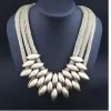 Fashion clavicle chain multi-layer woven fringe women's necklace accessories