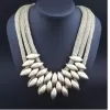 Fashion clavicle chain multi-layer woven fringe women's necklace accessories