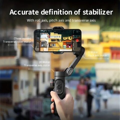 Axis Handheld Stabilizer Foldable for all Smartphone Cellphone Video Record Vlog