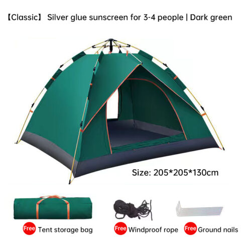 Quick-Deploy Outdoor Tent 3-4 People