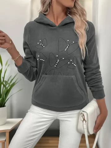 Pearl Butterfly Long Sleeve Hoodie