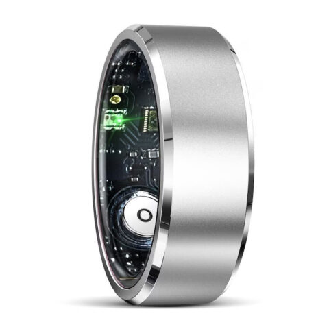 Smart Ring Unisex Tracks Heart Rate, Blood Oxygen, Sleep. 5ATM Waterproof Fitness Tracker