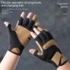 Fishing gloves professional grade winter men's and women's exclusive exposed three finger waterproof non stick bait, hand picked