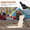 Foldable Camping Chair Outdoor Lazy Chair with Backrest