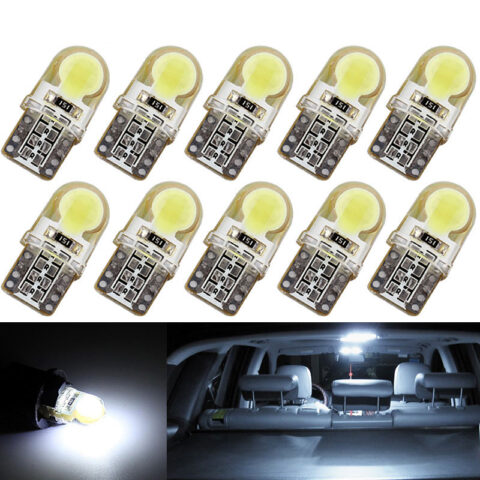 10Pcs Auto Led Cold White