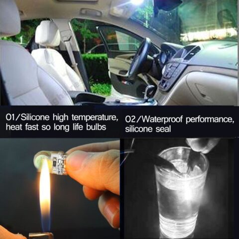 10Pcs Auto Led Cold White