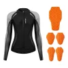 Women's Motorcycle Soft Armor Jacket with Removable CE Certified Protective Pads
