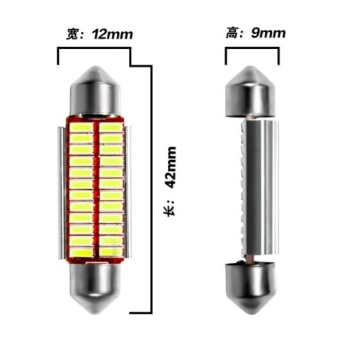 Festoon 31mm 36mm 39mm 42mm LED Bulb Super Bright Auto Interior Doom Lamp Car Styling Light