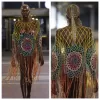 Rave outfits - Super Luxury Hollow Crystal Body Chain Women