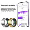 Smart Ring Unisex Tracks Heart Rate, Blood Oxygen, Sleep. 5ATM Waterproof Fitness Tracker