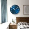 10/12 - inch modern wall clock. Its silent quartz makes it perfect for living rooms.