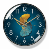 10/12 - inch modern wall clock. Its silent quartz makes it perfect for living rooms.