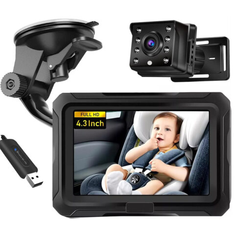 4.3 inch private model car baby monitor mirror HD 1080P