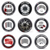 Choose letters and numbers at will Tire letter stickers 3D stereo DIY reflective personalized stickers