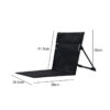 Foldable Camping Chair Outdoor Lazy Chair with Backrest