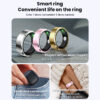 Smart Ring Unisex Tracks Heart Rate, Blood Oxygen, Sleep. 5ATM Waterproof Fitness Tracker