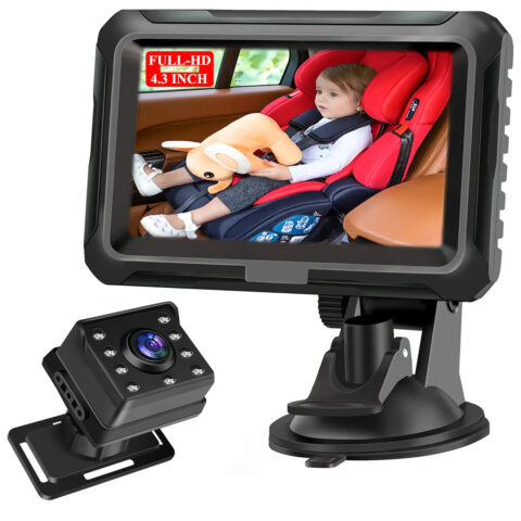 4.3 inch private model car baby monitor mirror HD 1080P