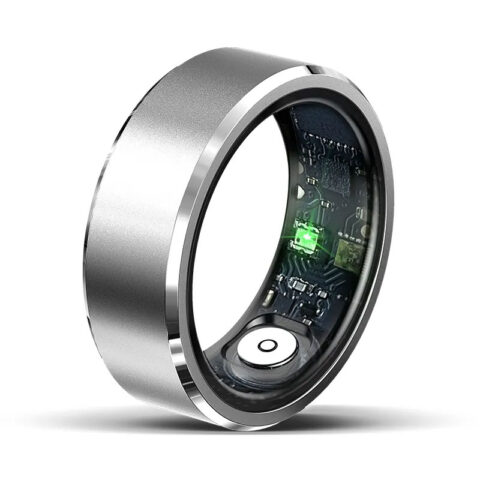 Smart Ring Unisex Tracks Heart Rate, Blood Oxygen, Sleep. 5ATM Waterproof Fitness Tracker