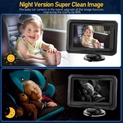 4.3 inch private model car baby monitor mirror HD 1080P