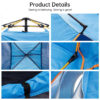 Quick-Deploy Outdoor Tent 3-4 People