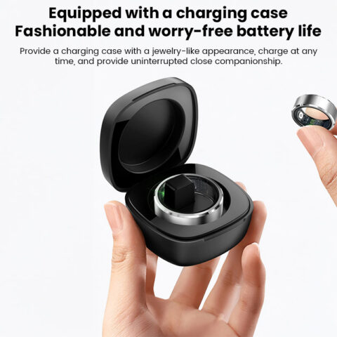 Smart Ring Unisex Tracks Heart Rate, Blood Oxygen, Sleep. 5ATM Waterproof Fitness Tracker