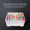 40 Grids Fishing Box Fishing Tackle Box Plastic Tackle Box Fishing Lure Bait Hooks Storage Box for Lures Hooks for Fishing