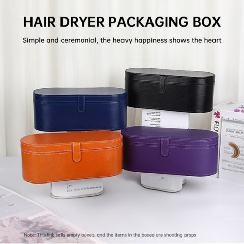 Portable PU - leather travel case for Dyson Supersonic, for storage, protection and dust - proofing.
