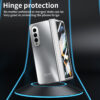 Suitable for Samsung Fold5 phone case ZFOLD4 folding screen solid color electroplating