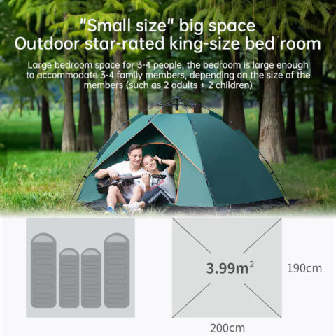Quick-Deploy Outdoor Tent 3-4 People
