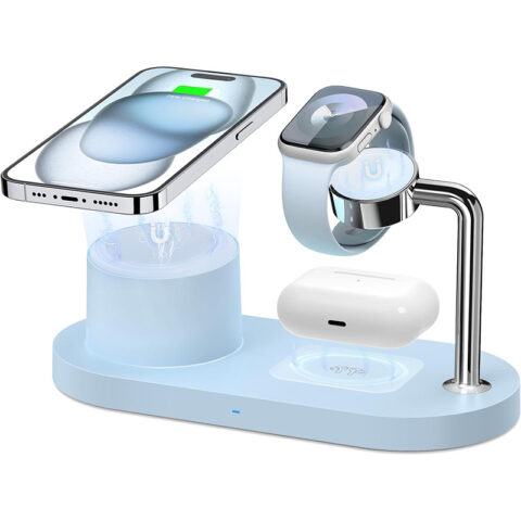 MagSafe magnetic suction three-in-one charger suitable for Apple mobile phone 15w wireless charging