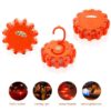 Magnetic Emergency Roadside Safety Light IP44 Road Flares Rescue Orange LED Strobe Warning Lamp Flashlights Car Beacon Lamps