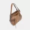 Nicole Lee USA Side Braided Tassel Inlaid Rhinestone Embroidery Hobo Bag