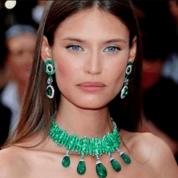 NEW Luxury Green Waterdrop African Earring for Women Wedding Party Indian Dubai Bridal Jewelry Boucle D'Oreille Femme Gift