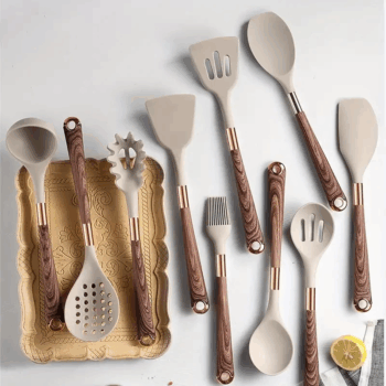 Elegant Silicone Cooking Utensil Set