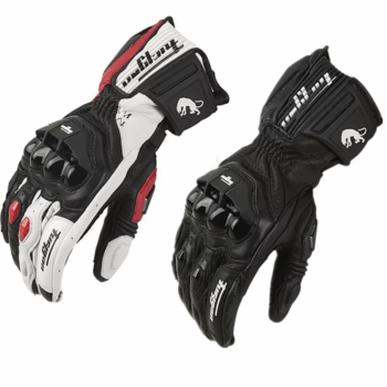 Genuine Leather Motorcycle Gloves Men'S Windproof Outdoor Riding Motocross Gloves Touch Screen Motociclismo Protective Equipment