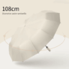 Xiaomi 12 Bone Solid Color Automatic Umbrella Light Collapsible Large Size Sunshade Uv Protection