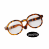 Labubu Glasses 6.5Cm Transparent Plastic Glasses for 1/8 1/6 1/3 1/4 BJD for Labubu MSD SD Plush for EXO Doll Sunglasses