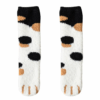 Plush Winter Funny Cute Style Animal Cat Paw Cartoon Pattern Women Cotton Socks Super Soft for Female House Sleeping Floor Sox