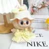 For 17Cm Labubu Sweet Candy Skirt with Fresh Colors and Straw Hat Rural Style Labubu Outfit Accessories Ropa Labubu