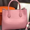 Authentic Crocodile Skin Lady Yellow Working Purse Genuine Alligator Leather Female Totes Handbag Women'S Large Shoulder Bag