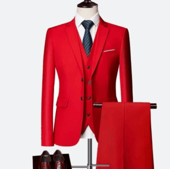 Mens Multi Color Casual Formal Suit Three Pieces Set Formal Wedding Tuxedos Business Party Prom Suit
