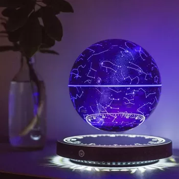 Levitating Lamp Magnetic Levitation Globe LED Earth Floating Rotating Globe Bedside Novelty Christmas Gifts Galactic Starry Sky