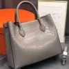 Authentic Crocodile Skin Lady Yellow Working Purse Genuine Alligator Leather Female Totes Handbag Women'S Large Shoulder Bag