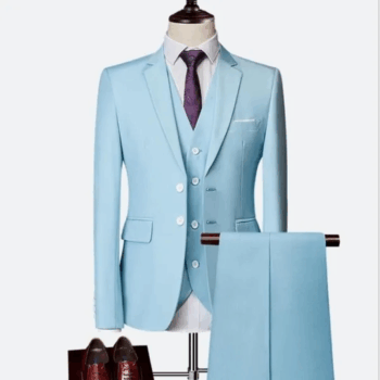 Mens Multi Color Casual Formal Suit Three Pieces Set Formal Wedding Tuxedos Business Party Prom Suit
