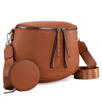 Montana West Large Fanny Crossbody Sling Bags with Adjustable Strap and Coin Purse
