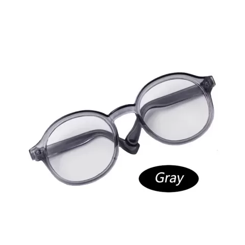 Labubu Glasses 6.5Cm Transparent Plastic Glasses for 1/8 1/6 1/3 1/4 BJD for Labubu MSD SD Plush for EXO Doll Sunglasses