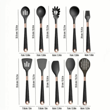 Elegant Silicone Cooking Utensil Set