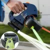 Auto Retractable Double-Ended Dog Leash 3M with LED Flashlight Waste Bag Box Roulette 360 Degree Dual Traction Rope Pet Supplies