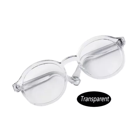 Labubu Glasses 6.5Cm Transparent Plastic Glasses for 1/8 1/6 1/3 1/4 BJD for Labubu MSD SD Plush for EXO Doll Sunglasses