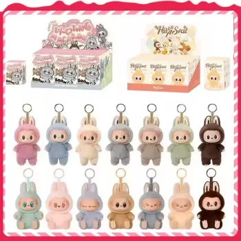 2Nd Generation Monster Labubu Sitting PVC Labubu Series Blind Box Labubu Series Labubu Macaron Keychain Birthday Holiday Gift